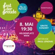 Fest der Freude am 8. Mai am Wiener Heldenplatz Foto: Andy Wenzel