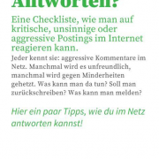 Screenshot "Ignorieren oder Antworten? Zivil.Courage.Online App © MKÖ