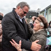 Willi Mernyi und Zeitzeugin Anna Hackl (88) © MKÖ/Jacqueline Godany