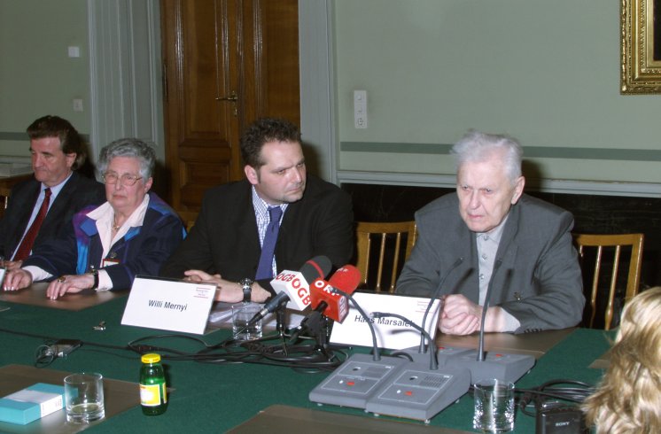 Hans Maršálek Pressekonferenz Europäische Jugendbegegnungsstätte