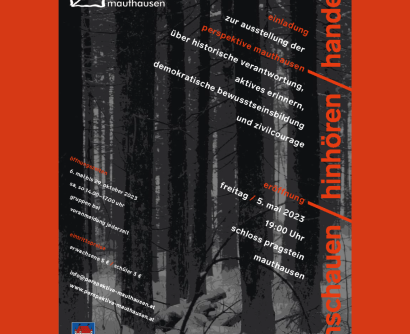 Ausstellung "hinschauen / hinhören / handeln" der perspektive mauthausen