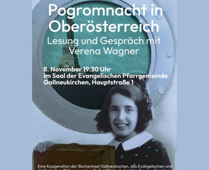 Pogromnacht in Oberösterreich - Lesung und Gespräch mit Verena Wagner